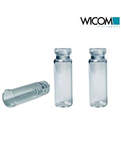 WICOM 13mm CRIMPSNAP Vial, Klarglas, 4ml, 45mm x 14.5mm, Probenflasche (Schnappr...